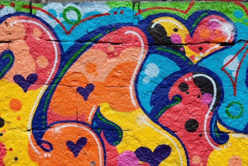 Fototapeta Graffiti z sercem