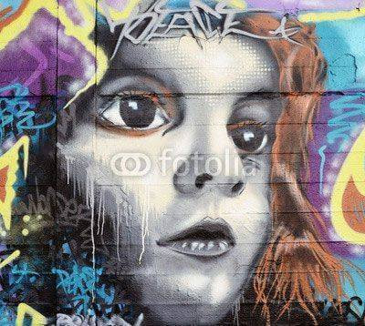 Fototapeta Graffiti z dzieckiem