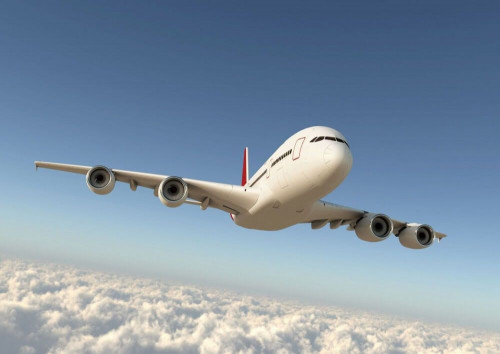 Fototapeta Samolot nad chmurami