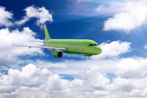 Fototapeta Zielony samolot