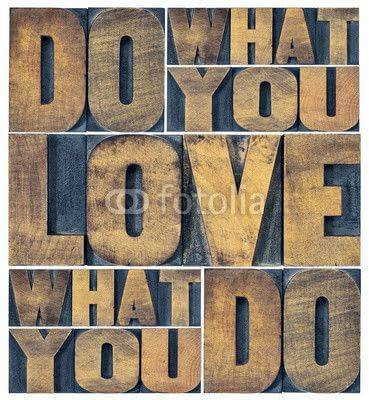 Fototapeta do what you love word abstract