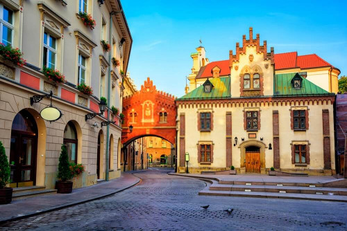 Fototapeta Mała ulica starego Krakowa