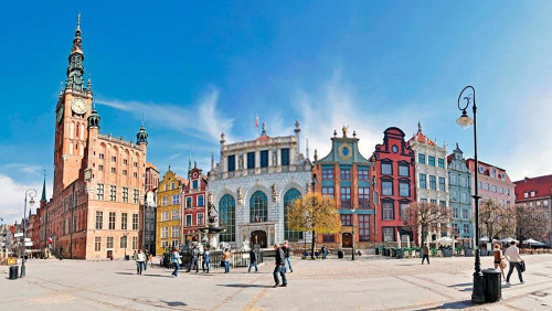 Fototapeta Gdańsk, panorama miasto