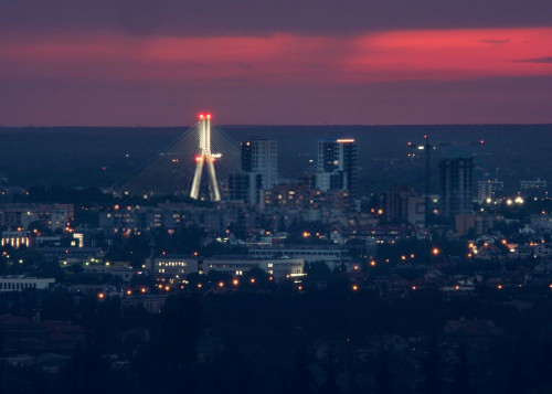 Fototapeta Niebo, pejzaż miejski i Miasto