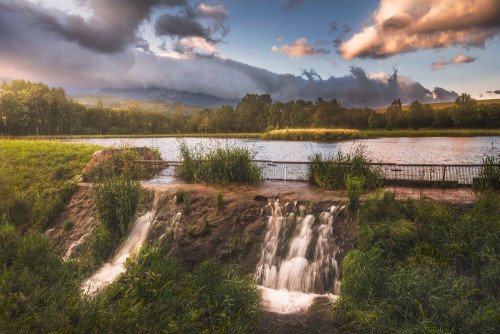 Fototapeta Naturalny krajobraz, Natura i zbiornik wodny