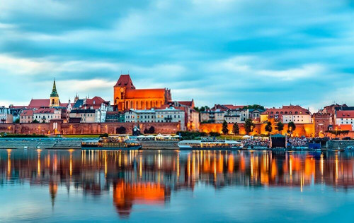 Fototapeta Coastal Buildings Toruń