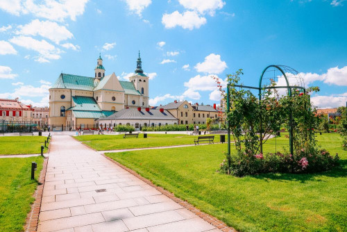 Fototapeta Niebo, miasto i budynek