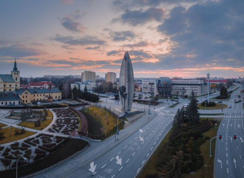 Fototapeta Niebo, obszar miejski i Miasto