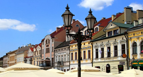 Fototapeta Miasto, budynek i punkt orientacyjny