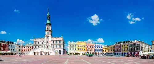 Fototapeta Główny plac starej części Zamość w Polsce