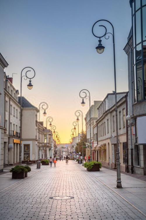 Fototapeta Miasto, światła i ulica