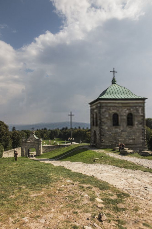 Fototapeta Niebo, budynek i kościół