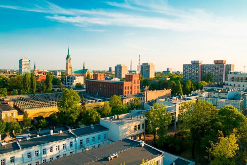 Fototapeta Panoramiczny widok na Łódź