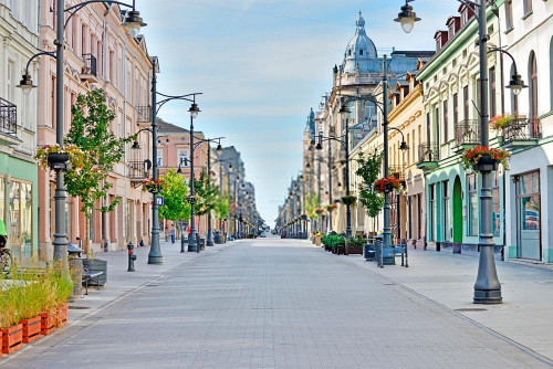 Fototapeta Długa ulica