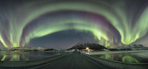 Fototapeta Niebo, zorza polarna i Natura