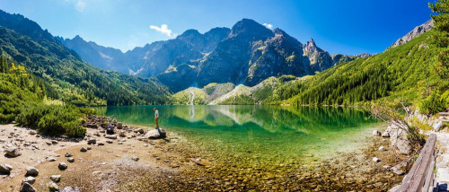 Fototapeta Górzyste formy terenu, Góra i naturalny krajobraz