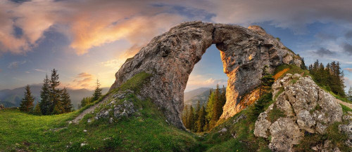 Fototapeta Naturalny krajobraz, naturalny łuk i łuk