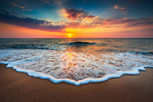 Fototapeta morze zachód słońca