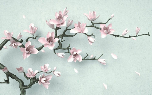 Fototapeta Magnolia na wietrze