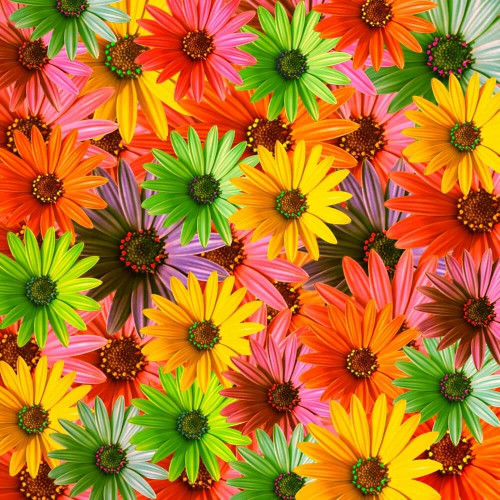 Fototapeta Barwne kwiaty