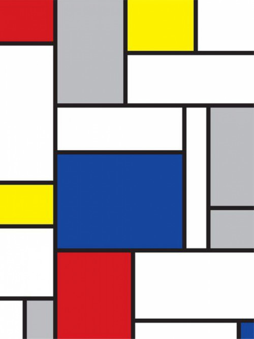 Fototapeta Mondrian inspirowane sztuką