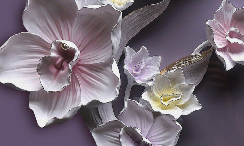 Fototapeta Wyżeźbiona orchidea
