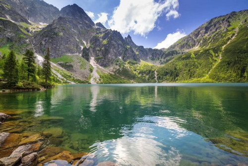 Fototapeta Jezioro w górach Tatry 
