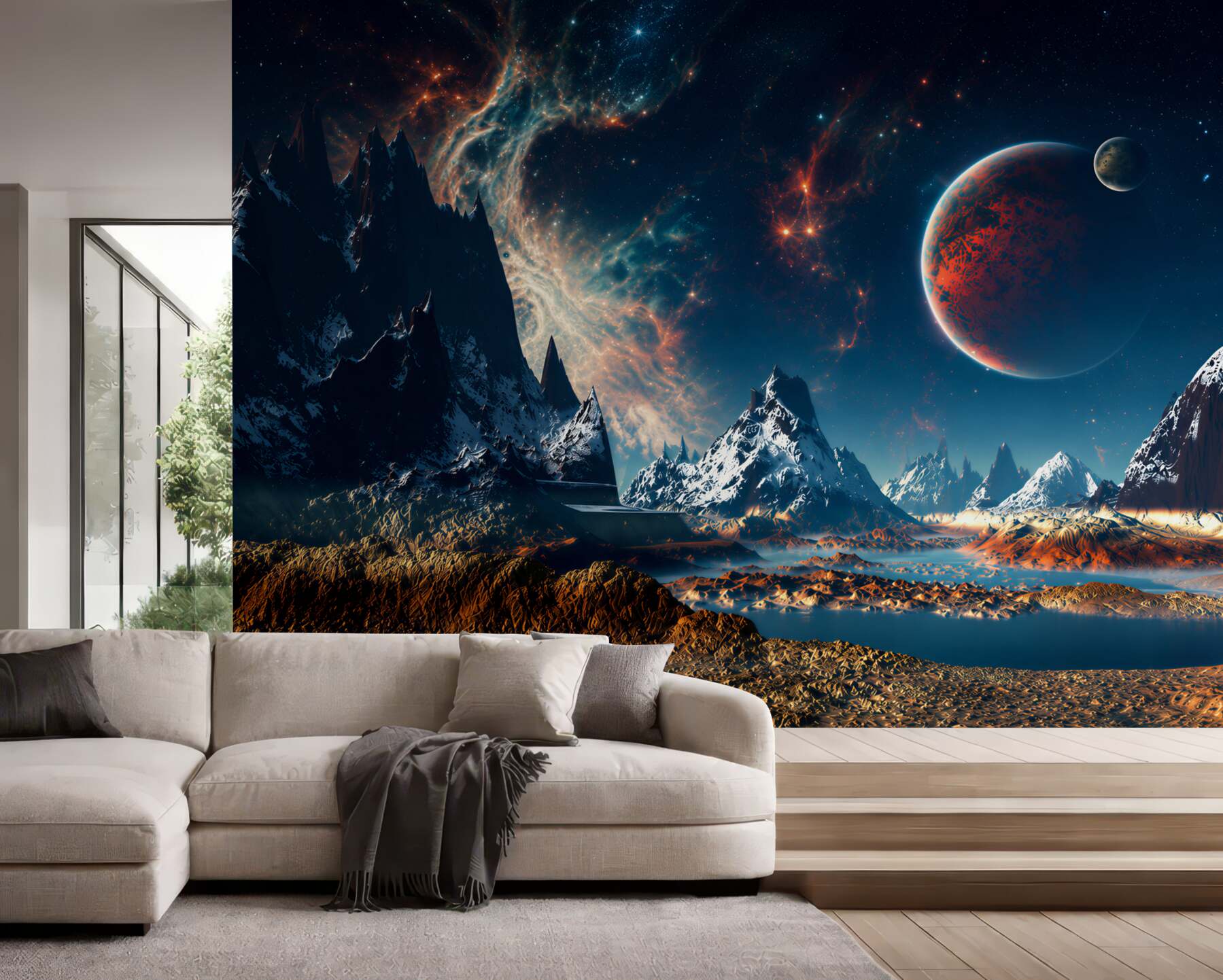 Fototapeta powierzchni planety science fiction?v23