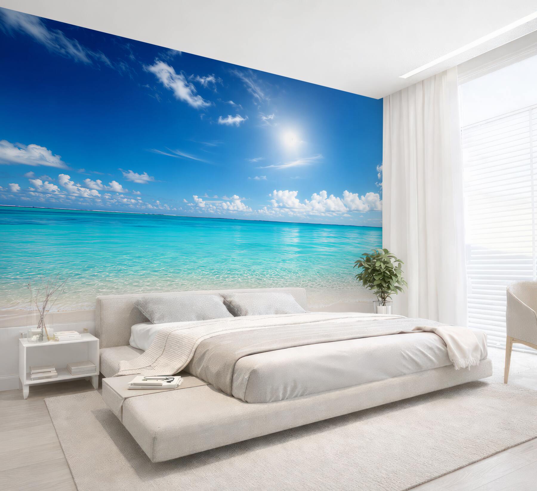 Fototapeta spokojna woda w pobliżu piaszczystej plaży?v23