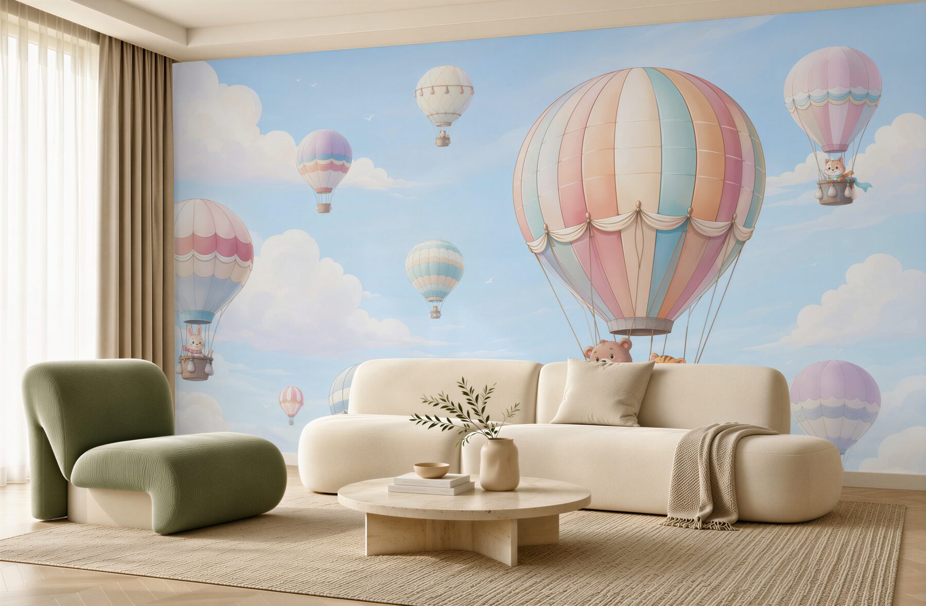 Fototapeta Balony z pływającymi zwierzętami?v23