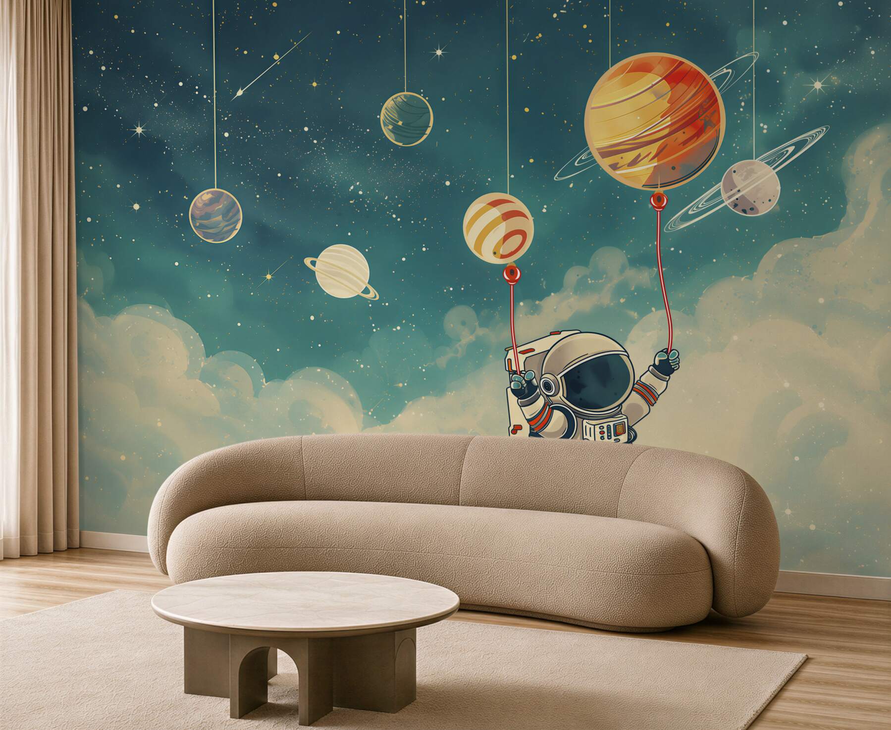 Fototapeta Astronauta przyłapany na planetach?v23