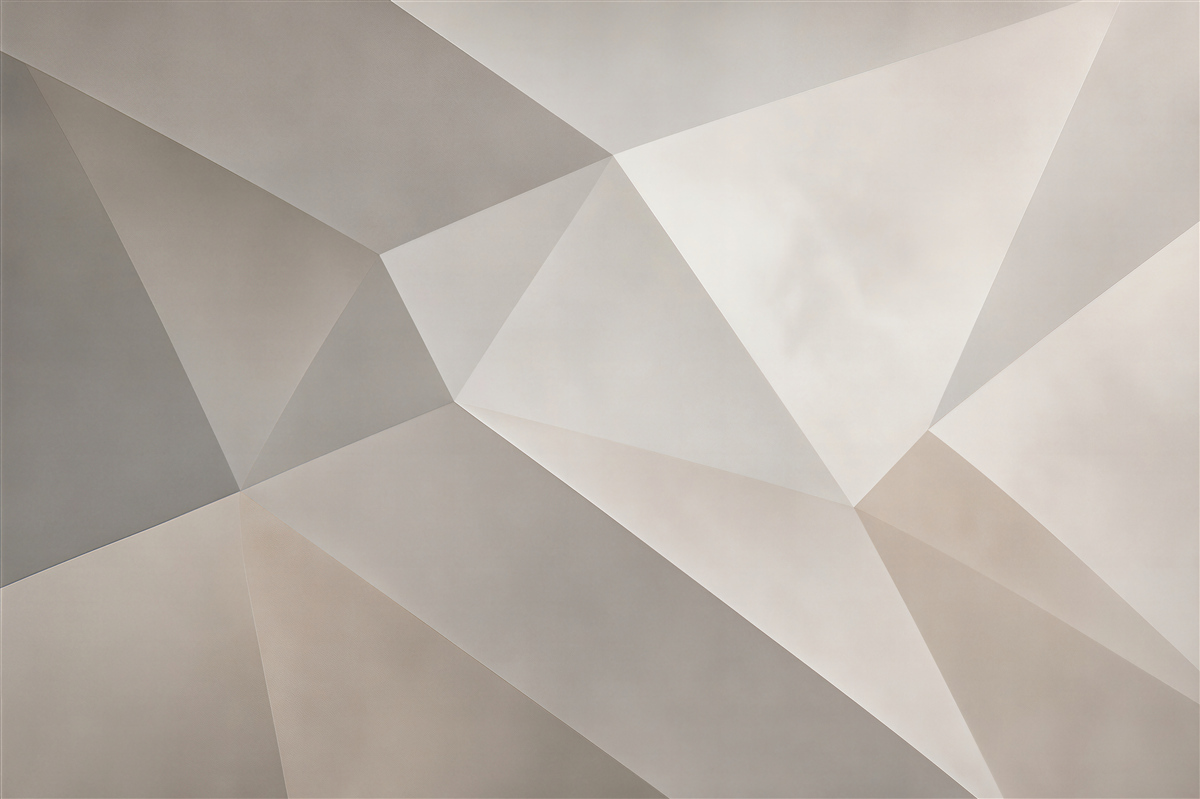 Fototapeta geometryczne trójkąty beżowo szare nowoczesne 3D