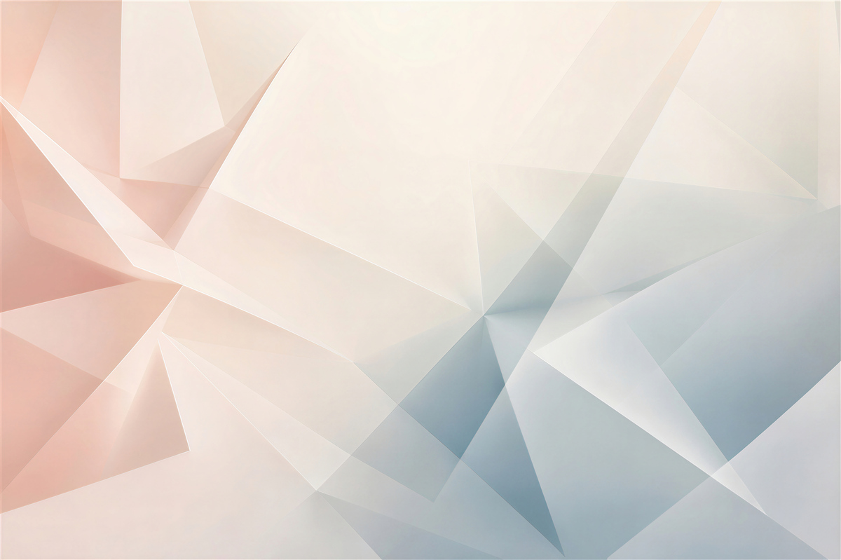 Fototapeta abstrakcja geometryczna pastelowa różowo niebieska do nowoczesnego salonu