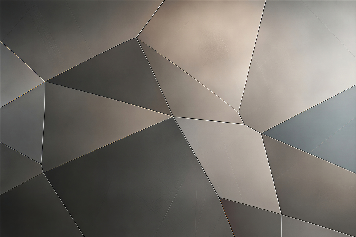 Fototapeta geometryczne szare panele 3D nowoczesna do salonu i biura