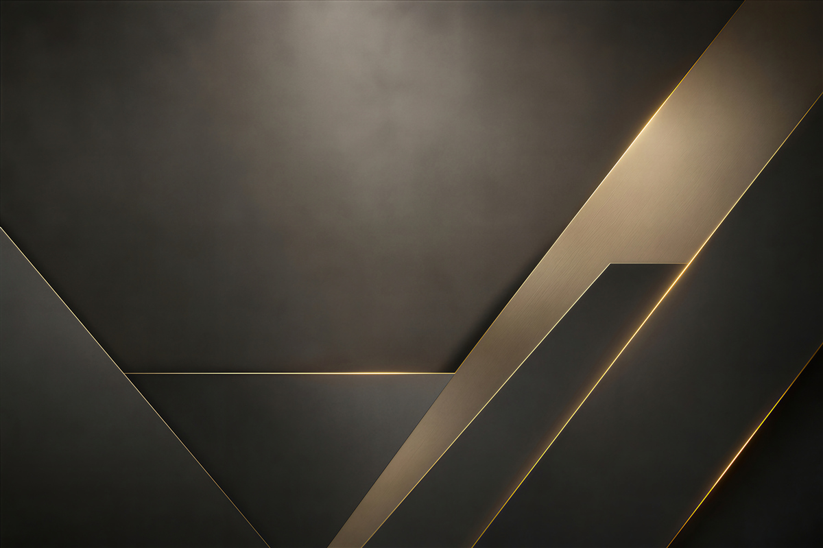 Fototapeta czarna geometria ze złotymi liniami nowoczesna elegancja