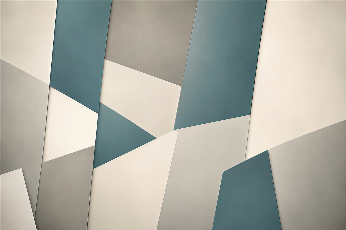 Fototapeta abstrakcyjne geometryczne panele niebiesko szare nowoczesne