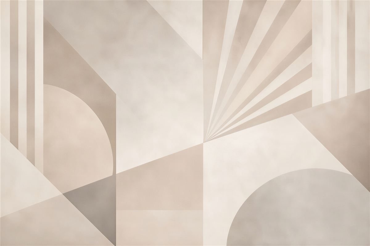 Fototapeta geometryczna abstrakcja beżowa w stylu nowoczesnym