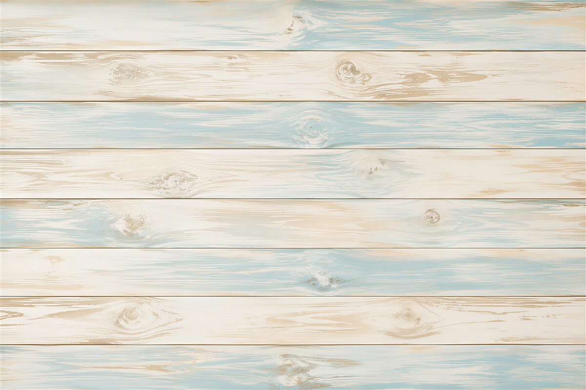 Fototapeta bielone deski drewniane biało błękitne w stylu shabby chic