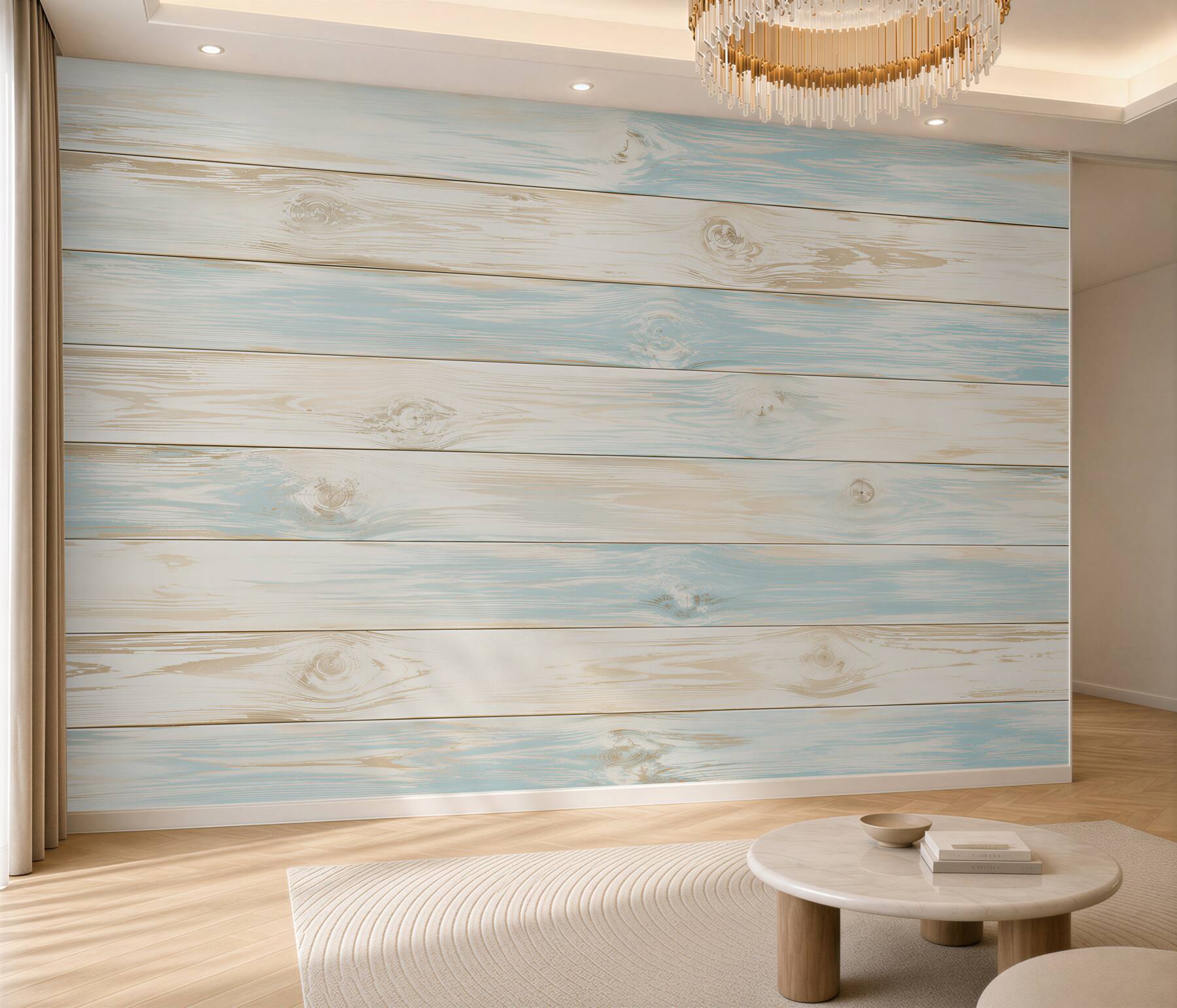 Fototapeta bielone deski drewniane biało błękitne w stylu shabby chic?v23