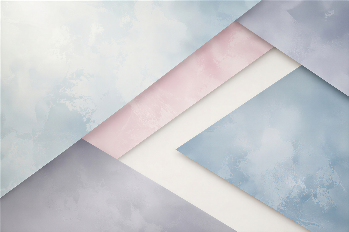 Fototapeta geometryczna abstrakcja pastelowa niebiesko-różowa nowoczesna