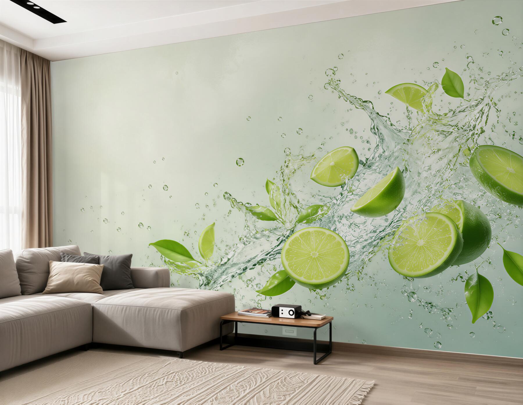 Fototapeta limonki w wodzie?v23