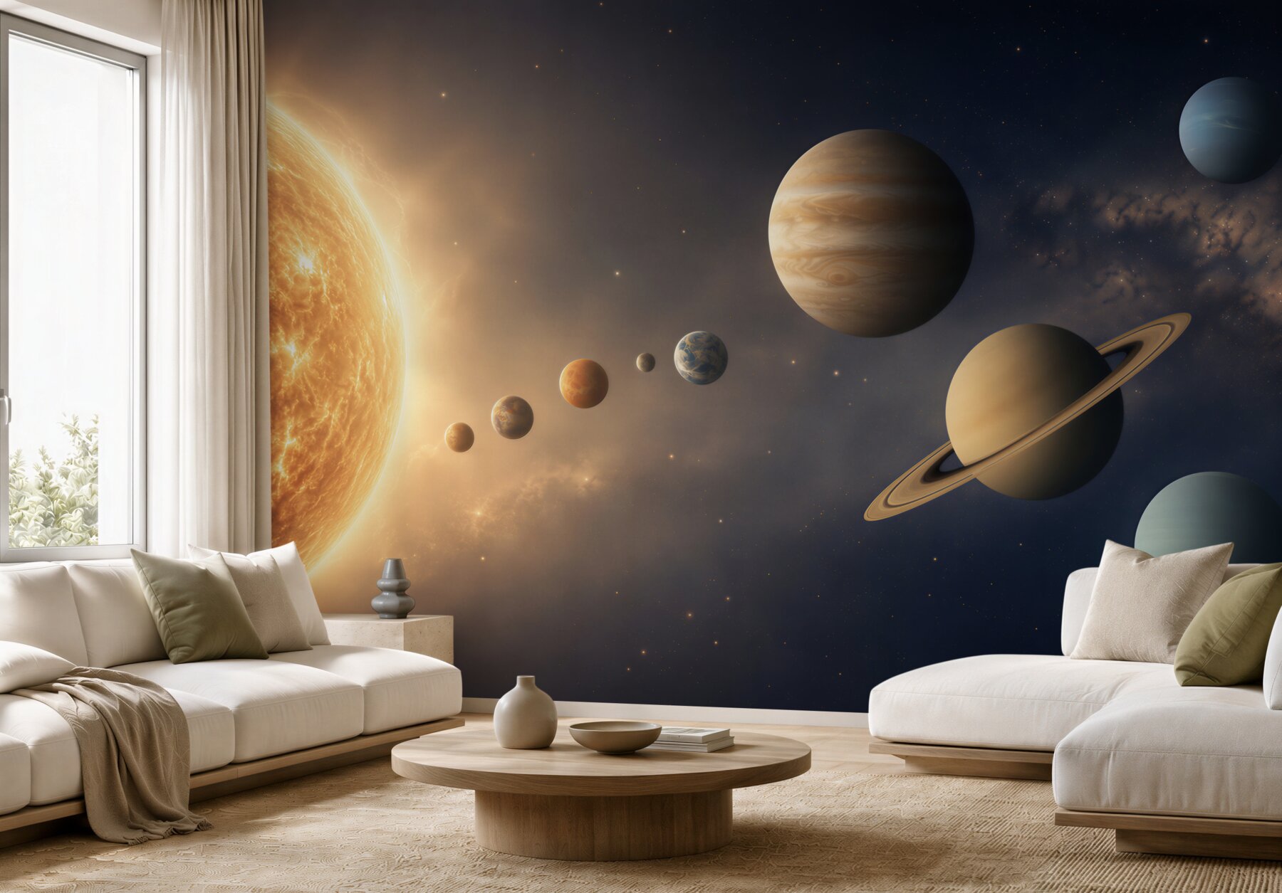 Fototapeta związek między planetami a Słońcem?v23