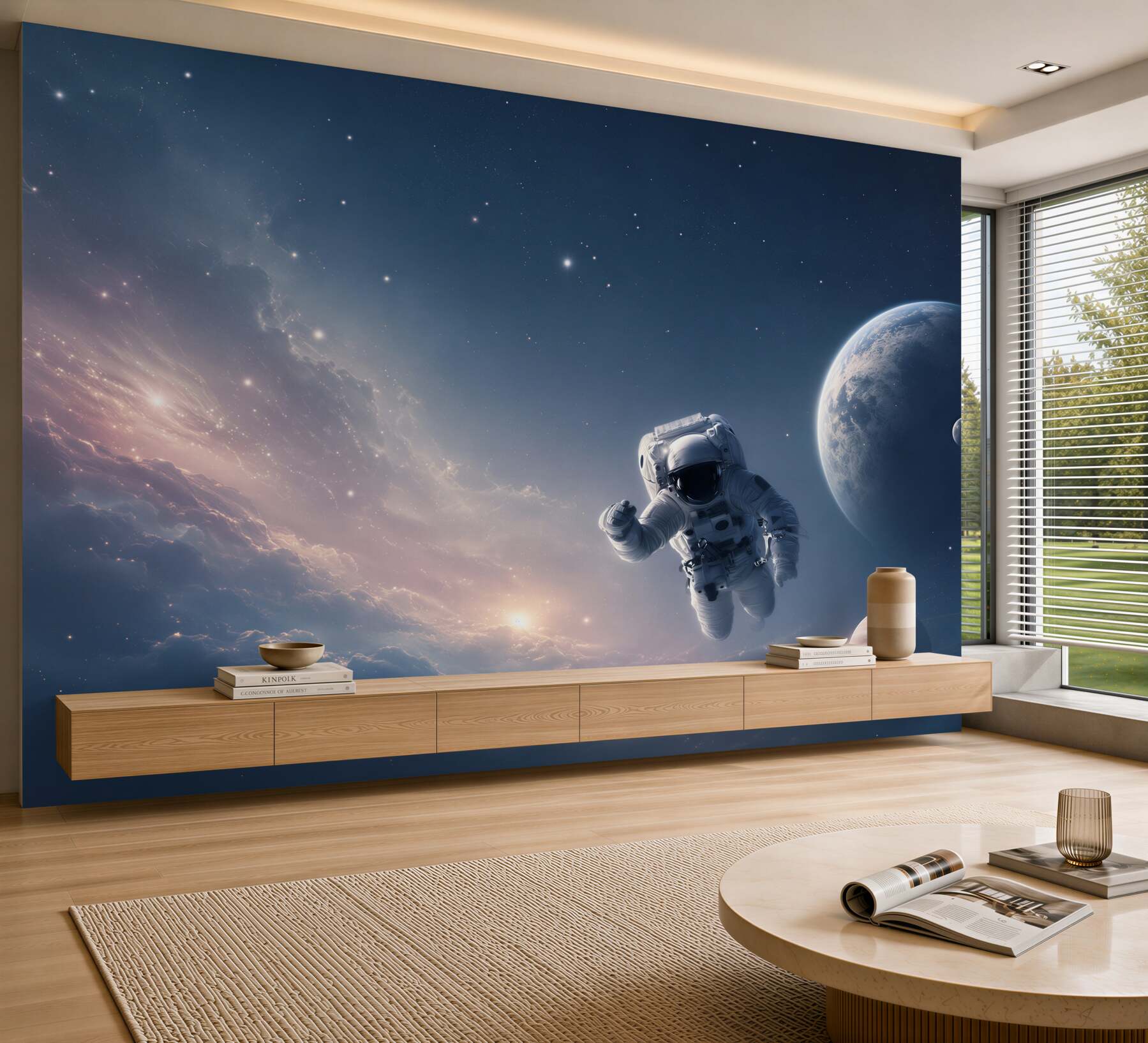 Fototapeta astronauta w kosmosie?v23