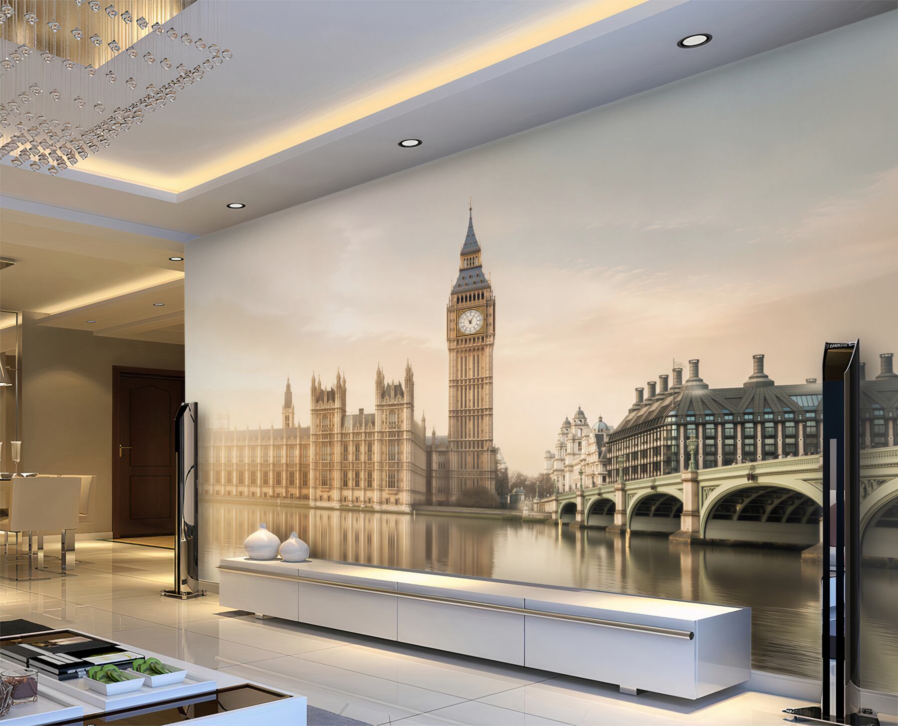 Fototapeta Big Ben czarno-biały Londyn