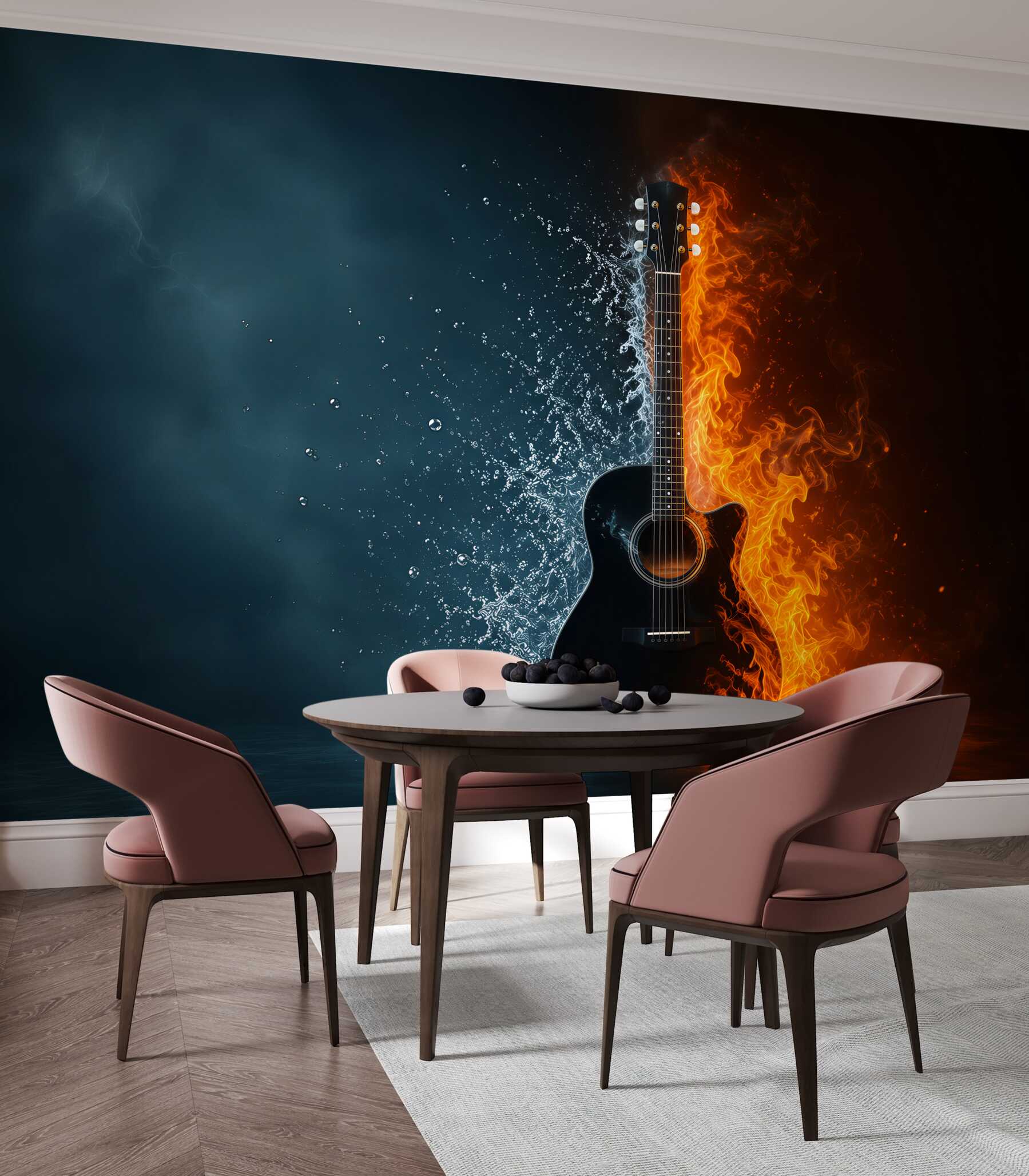Fototapeta gitara w wodzie i w ogniu?v23