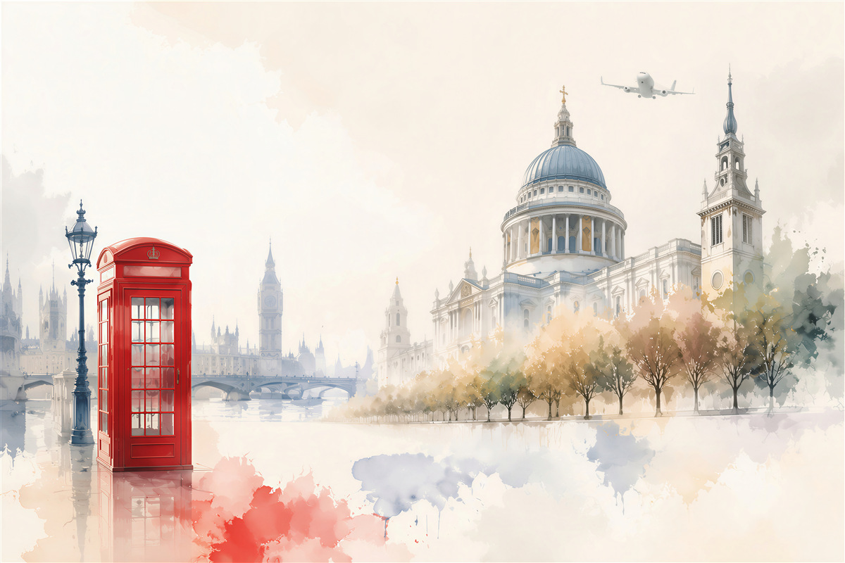 Fototapeta błyszcząca wizytówka Londynu