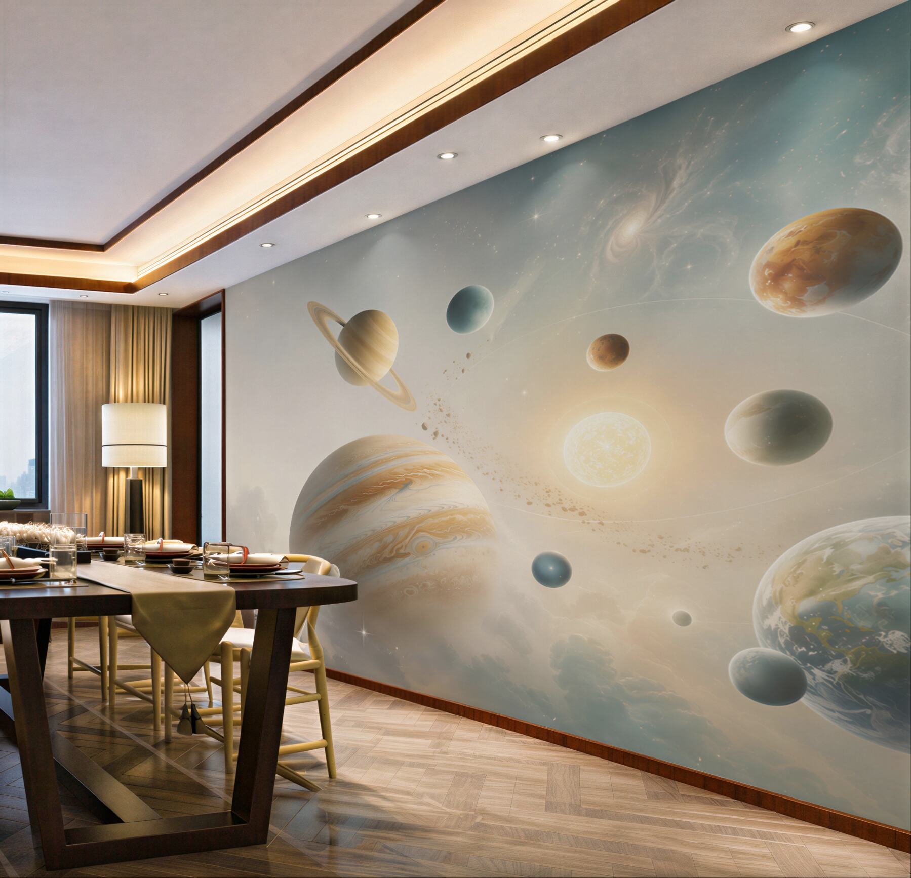 Fototapeta piękno różnych planet?v23