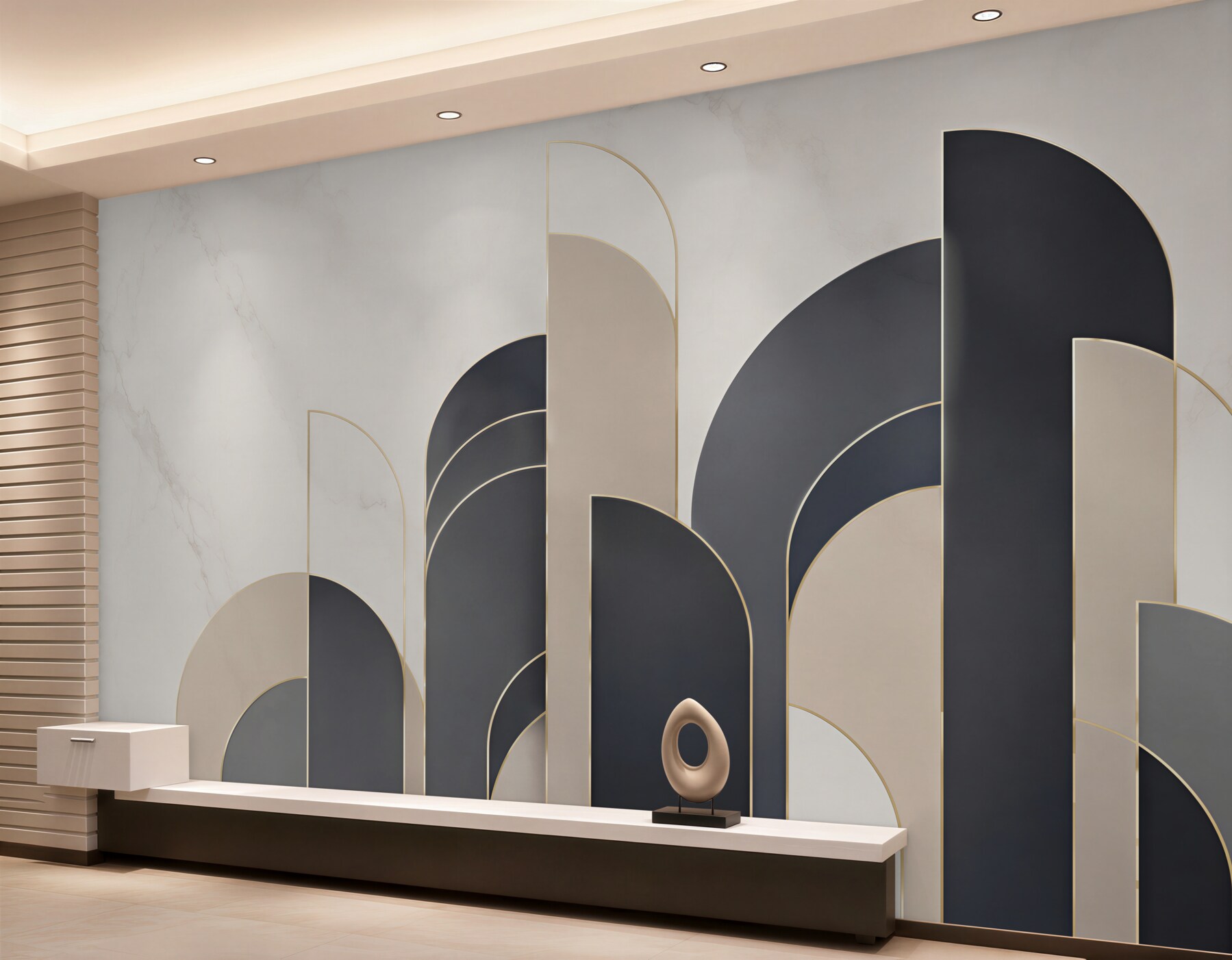 Fototapeta czarne pionowe paski na szarym tle?v23