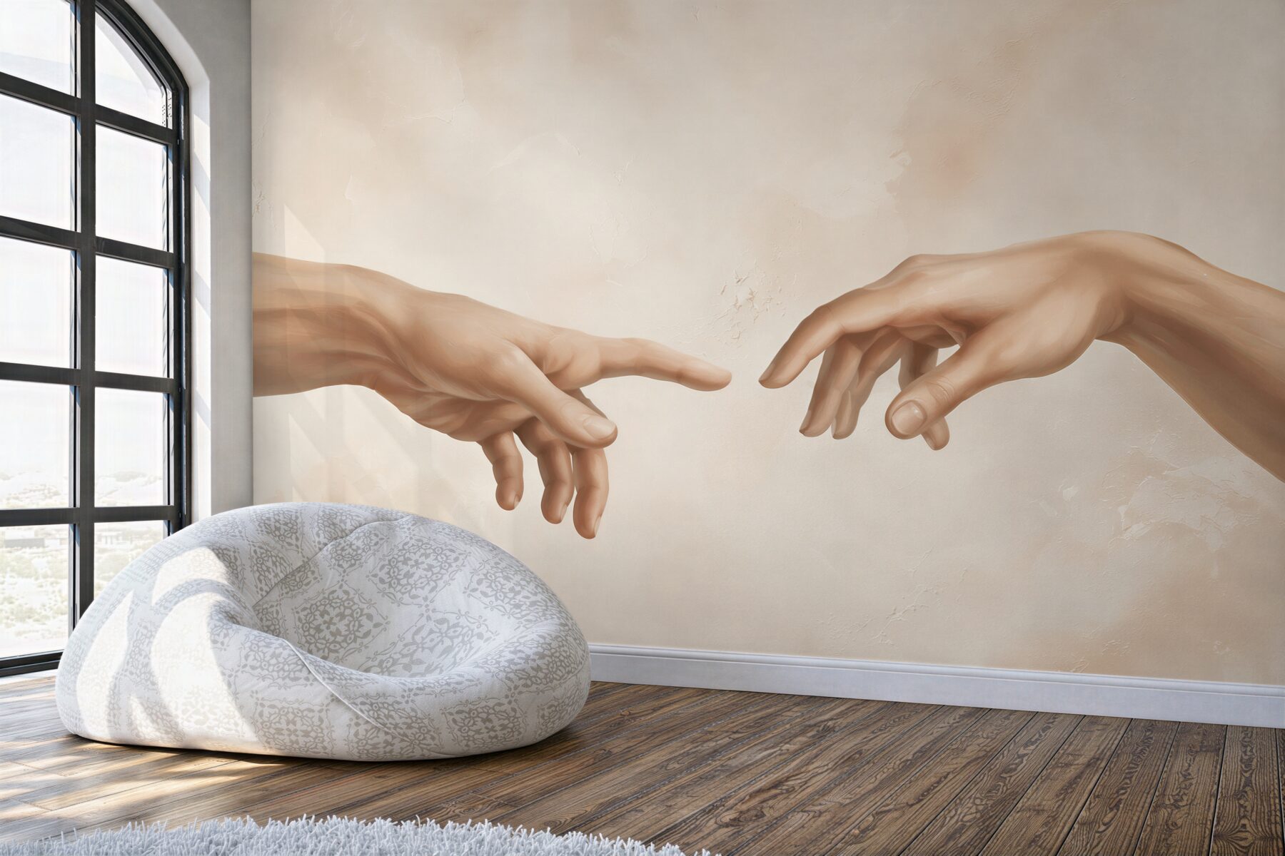 Fototapeta wyciągające się ręce mężczyzny i kobiety?v23