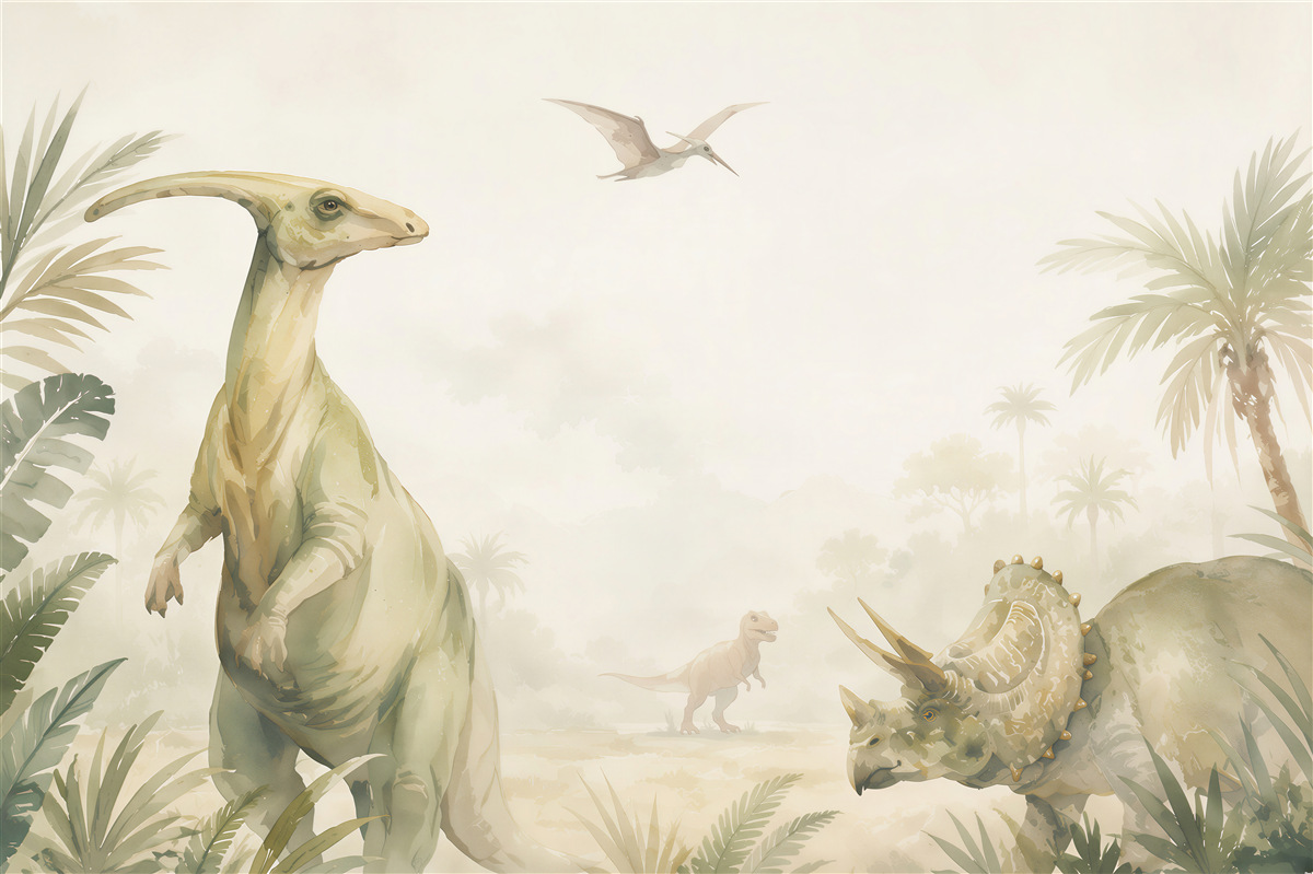 Fototapeta świat dinozaurów